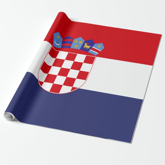Kroatië vlag cadeaupapier (Uitgerold)