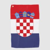 Kroatië vlag golfhanddoek (Voorkant)