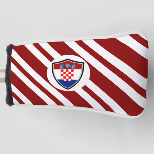 Kroatië vlag golfheadcover (Voorkant)