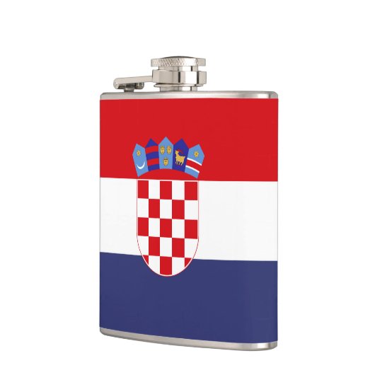 Kroatië vlag heupfles (Links)