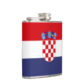 Kroatië vlag heupfles (Rechts)