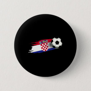 Kroatië Vlag Jersey Kroatisch Voetbalteam Kroatisc Ronde Button 5,7 Cm
