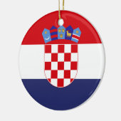 Kroatië vlag keramisch ornament (Links)