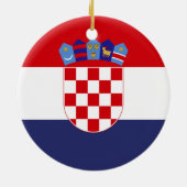 Kroatië vlag keramisch ornament (Achterkant)
