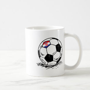 Kroatië Vlag Kroatische Voetbal Fan Mannen Vrouwen Koffiemok
