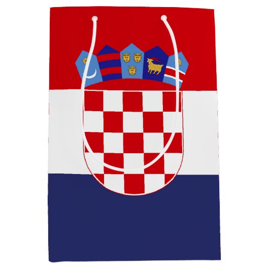 Kroatië vlag medium cadeauzakje (Voorkant)