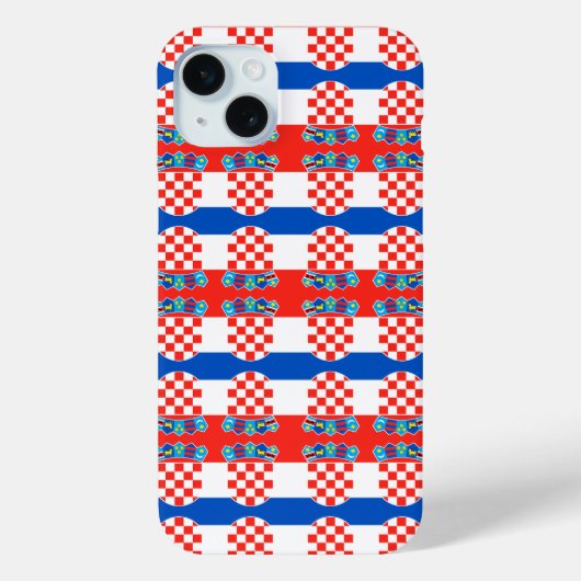 Kroatië vlag patroon Case-Mate iPhone case (Achterkant)