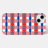 Kroatië vlag patroon Case-Mate iPhone case (Achterkant (horizontaal))