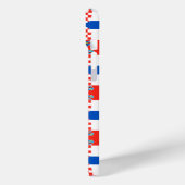 Kroatië vlag patroon Case-Mate iPhone case (Achterkant / Links)