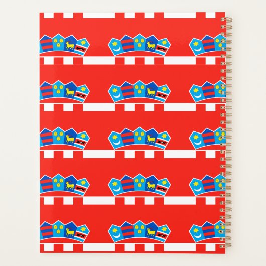 Kroatië vlag patroon planner (Achterkant)