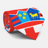 Kroatië vlag patroon stropdas (Opgerold)