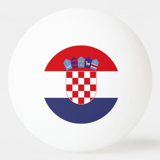 Kroatië vlag pingpongballen (Voorkant)