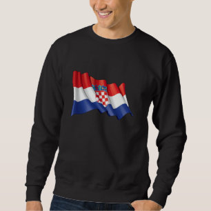 Kroatië vlag shirt, Kroatische kaart, Kroatië shir Trui