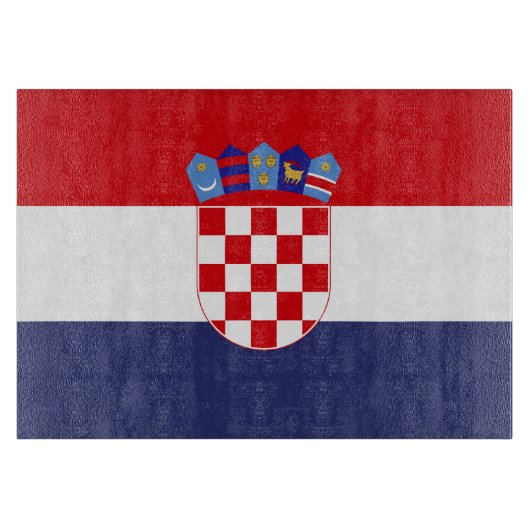 Kroatië vlag snijplank (Voorkant)