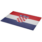 Kroatië vlag snijplank (Hoek)