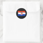 Kroatië Vlag Sticker (Tas)