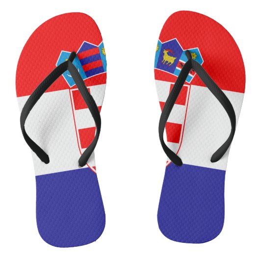 Kroatië vlag teenslippers (Voetbed)