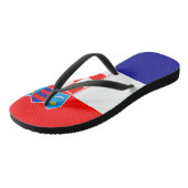 Kroatië vlag teenslippers (Schuin)