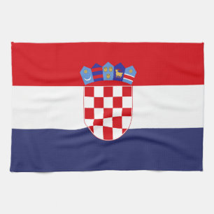 Kroatië vlag theedoek