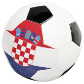 Kroatië vlag voetbal (Drie kwart)