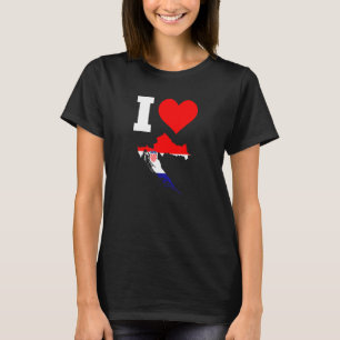 Kroatië Vlag voor Kroatië Ik hou van Kroatië T-shirt