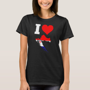 Kroatië Vlag voor Kroatië Ik hou van Kroatië T-shirt