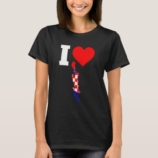 Kroatië vlaggen voor Cres I Love Cres T-shirt