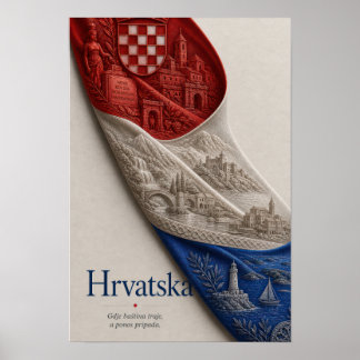 Kroatië - Waar erfgoed blijft en trots thuishoort. Poster