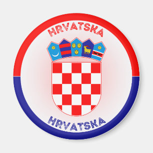 Kroatië Wapen Cirkelvorm Magneet