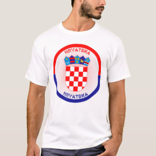 Kroatië Wapen Cirkelvorm T-shirt