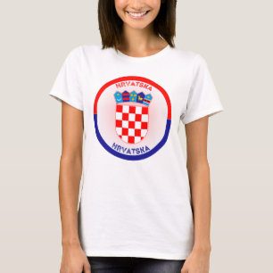Kroatië Wapen Cirkelvorm T-shirt