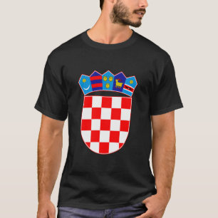 Kroatië Wapen T-Shirt Kroatisch Erfgoed