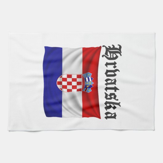 Kroatien Fan Design Theedoek (Horizontaal)