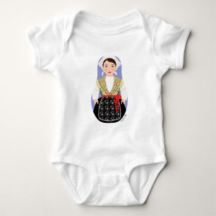 Kroatisch, Istrian Matryoshka Baby Bodysuit