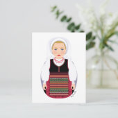Kroatisch Lika Blonde matryoshka Briefkaart (Staand voorkant)