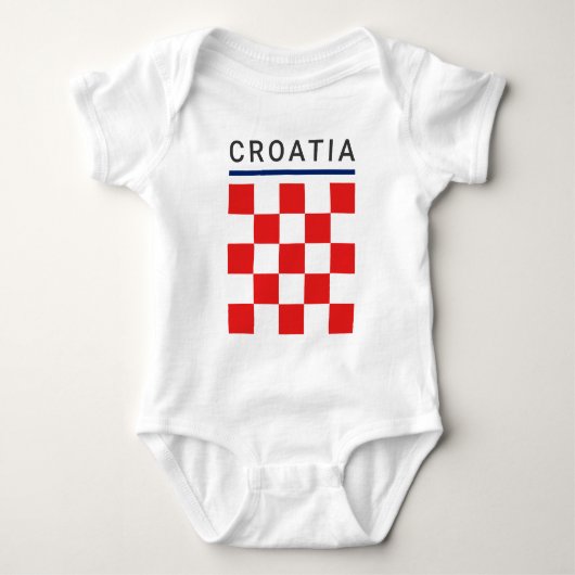 Kroatisch schaakbord romper (Voorkant)