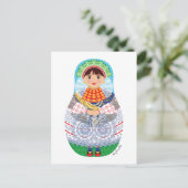 Kroatisch, Slavonija Matryoshka Briefkaart (Staand voorkant)