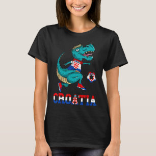 Kroatisch voetbalteam Dino Rex Hrvatska Kroatisch  T-shirt