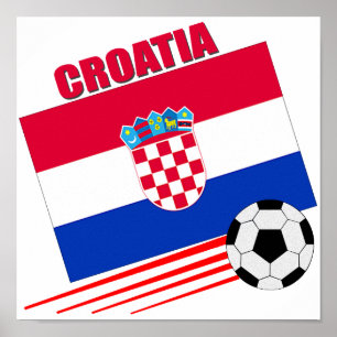 Kroatisch voetbalteam poster