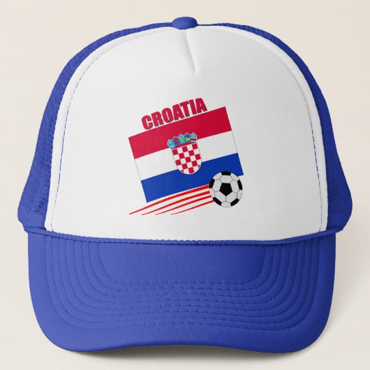 Kroatisch voetbalteam trucker pet (Voorkant)