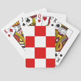 Kroatisch wapenpatroon pokerkaarten