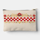 Kroatische Folk Pattern Accessoiretas Etui (Achterkant)