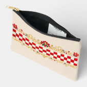 Kroatische Folk Pattern Accessoiretas Etui (Open)