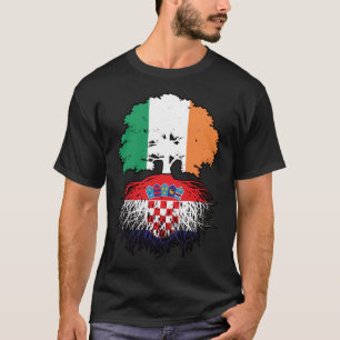 Kroatische Ierse vlag - boomstamwortels T-shirt