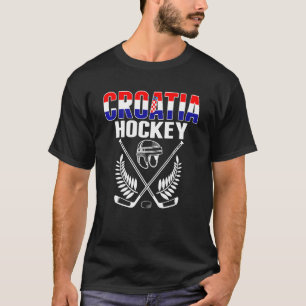 Kroatische ijshockeyfans trots op Kroatisch hockey T-shirt