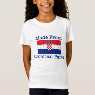 Kroatische onderdelen t-shirt