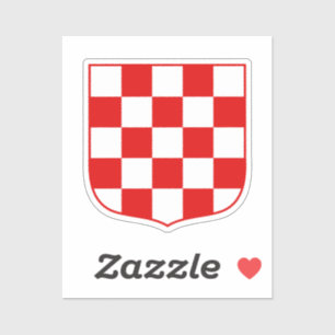 Kroatische patroonmantel sticker
