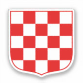 Kroatische patroonmantel sticker (Voorkant)