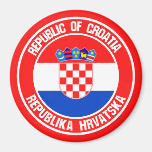 Kroatische ronde Emblem Magneet