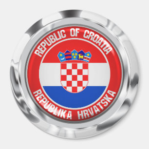 Kroatische ronde Emblem Magneet